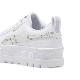 Foto 5 | Tenis Puma Mayze Snake Jr Blanco para Niña