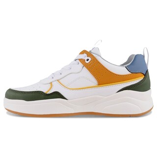 Foto 3 | Tenis Moda Juvenil Urban Up 5241 Color Blanco/verde Militar Unisex