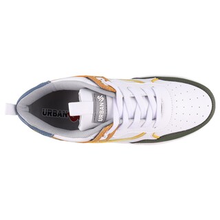Foto 4 | Tenis Moda Juvenil Urban Up 5241 Color Blanco/verde Militar Unisex