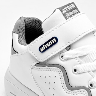 Foto 4 | Atrom Tenis Urbano Para Niño Blanco Gris