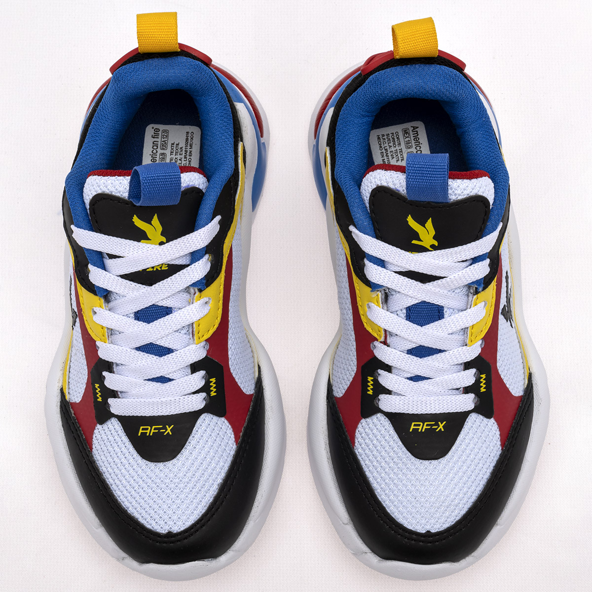 Foto 4 pulgar | American Fire Tenis Urbano Para Niño Blanco Multicolor