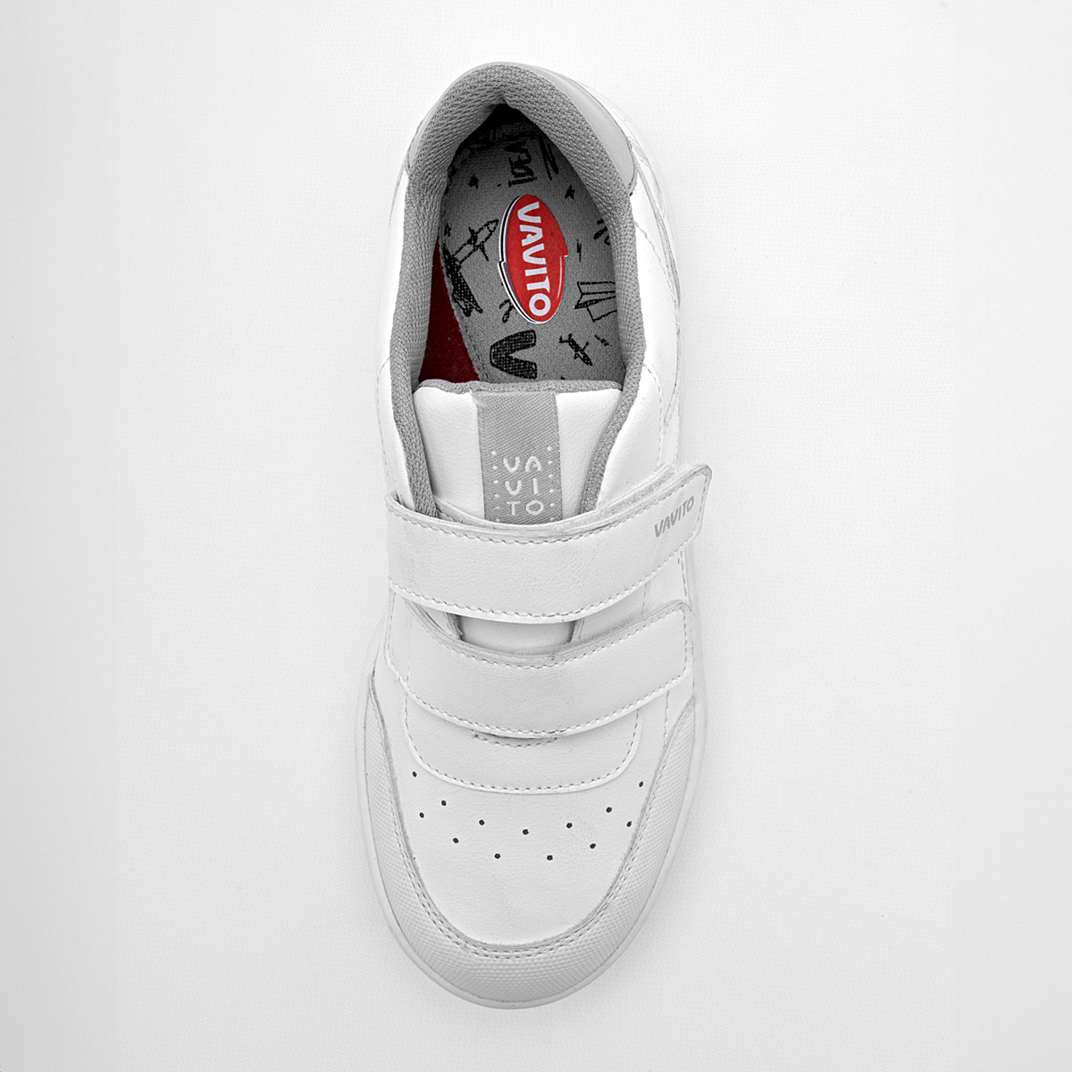 Foto 3 pulgar | Vavito Tenis Urbano Para Niño Blanco Gris