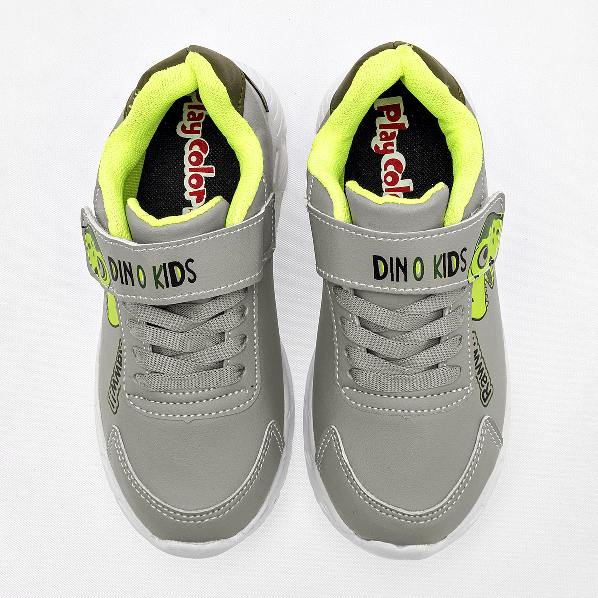 Foto 4 pulgar | Celex Tenis Urbano Para Niño Gris Olivo, Con Luces / Suela Superligera
