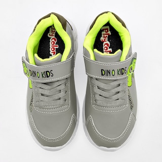 Foto 3 | Celex Tenis Urbano Para Niño Gris Olivo, Con Luces / Suela Superligera
