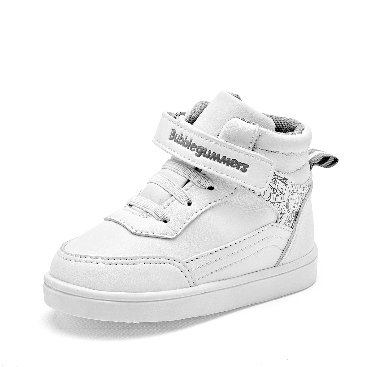 Bubble Gummers Tenis Urbano Para Niño Blanco Gris