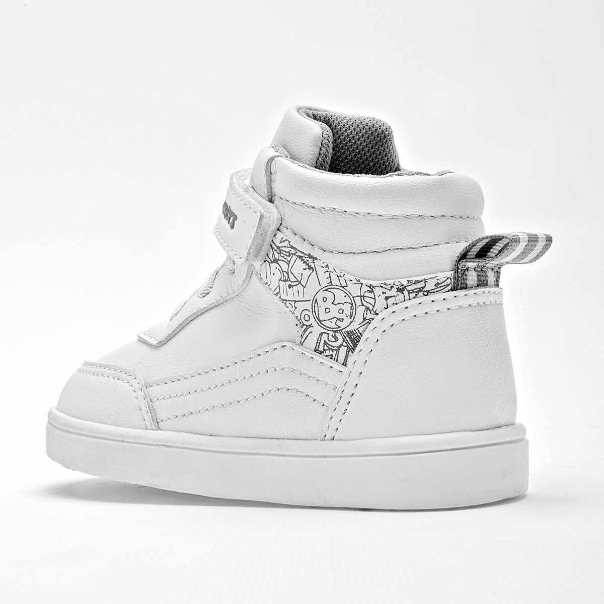 Foto 4 pulgar | Bubble Gummers Tenis Urbano Para Niño Blanco Gris
