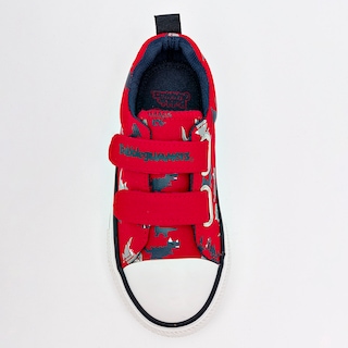 Foto 2 | Bubble Gummers Tenis Urbano Para Niño Rojo Marino Gris