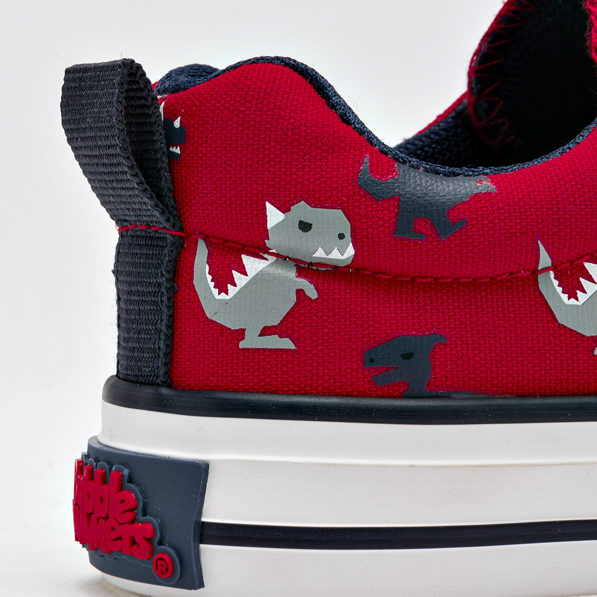 Foto 4 | Bubble Gummers Tenis Urbano Para Niño Rojo Marino Gris