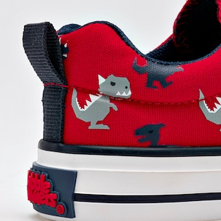Foto 4 | Bubble Gummers Tenis Urbano Para Niño Rojo Marino Gris