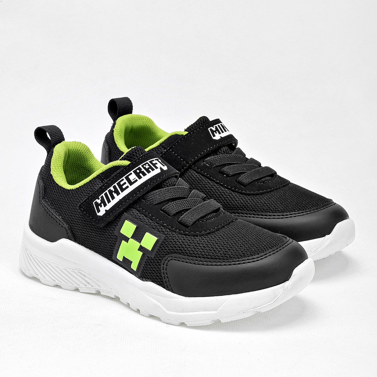 Foto 2 | Licencias Yuyin Tenis Urbano Para Niño Negro Verde Blanco, Agujeta Elastica