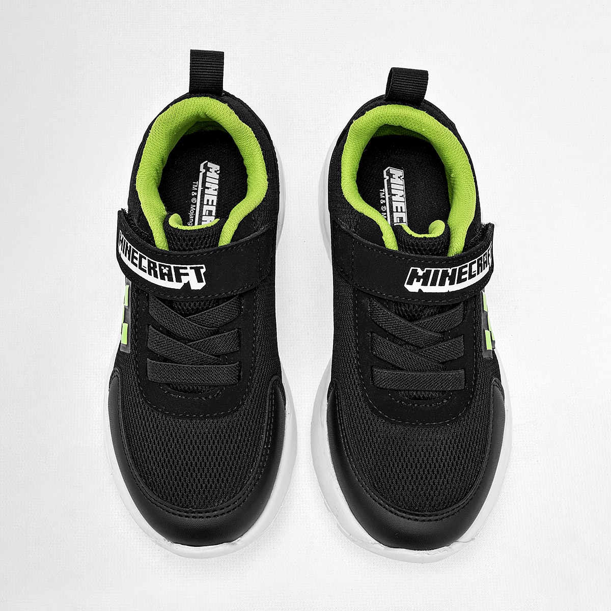 Foto 4 pulgar | Licencias Yuyin Tenis Urbano Para Niño Negro Verde Blanco, Agujeta Elastica