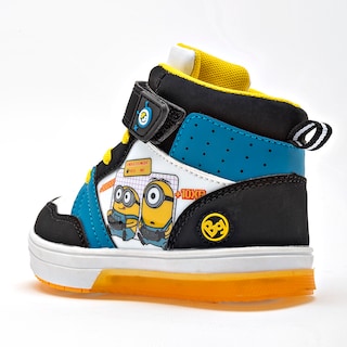 Foto 3 | Bubble Gummers Tenis Urbano Para Niño Blanco Negro Azul, Agujeta Elastica