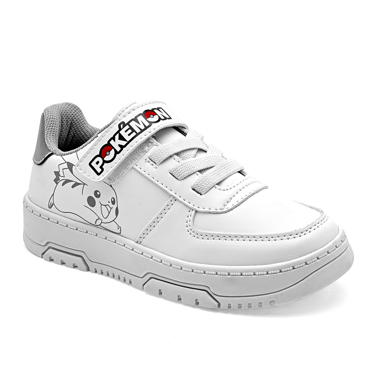 Foto 2 pulgar | Licencias Yuyin Tenis Urbano Para Niño Blanco Gris, Agujeta Elastica