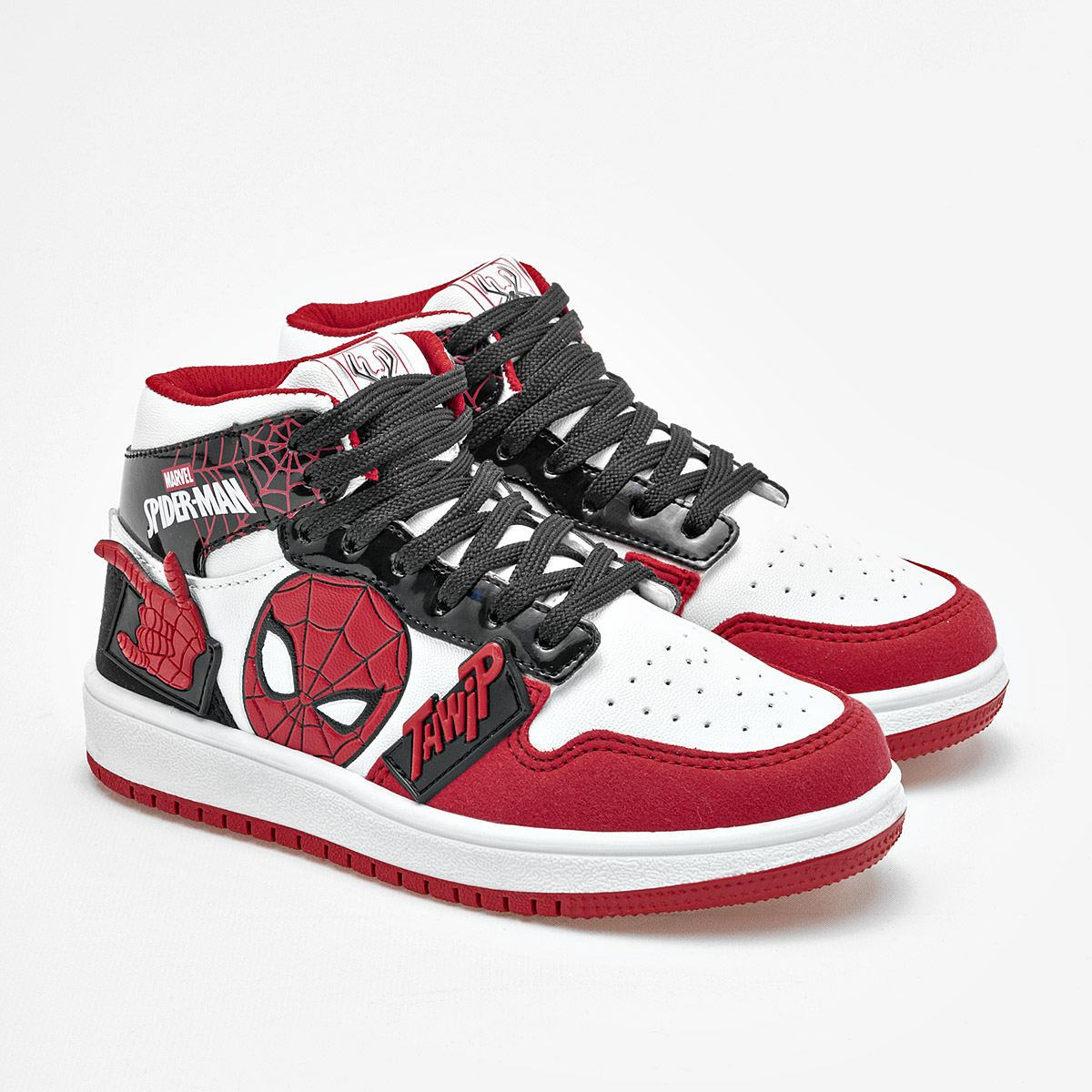 Foto 3 pulgar | Licencias Clasben Tenis Urbano Para Niño Blanco Rojo Negro