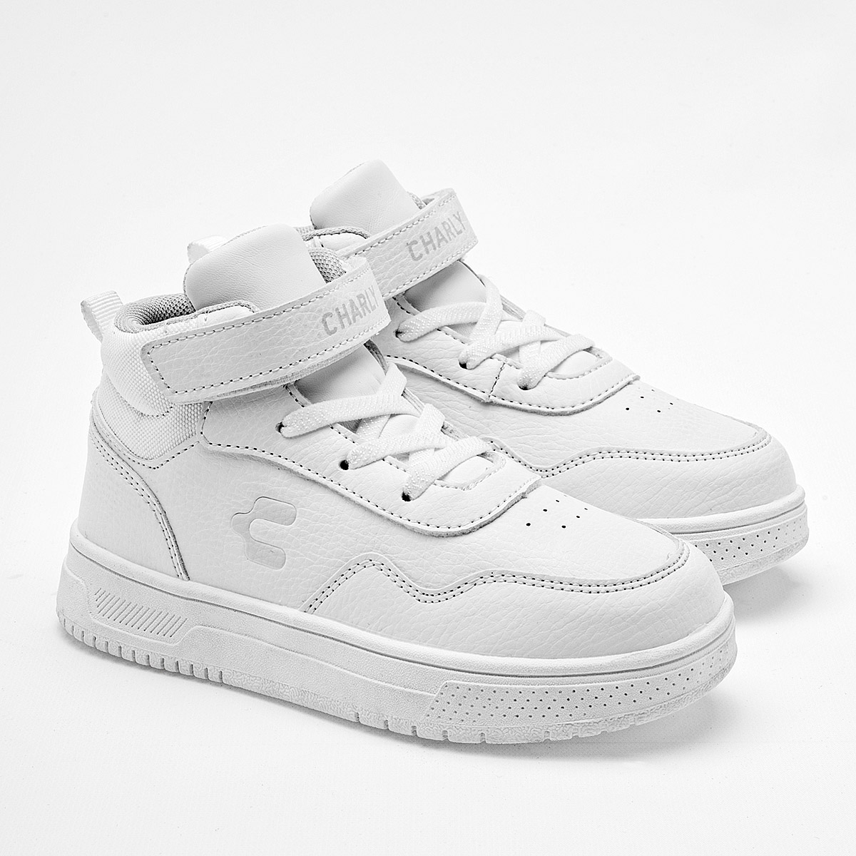 Foto 2 | Charly Tenis Urbano Para Niño Blanco, Hasta Agotar Existencia, Importado, Agujeta Elastica