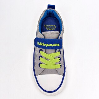 Foto 2 | Bubble Gummers Tenis Urbano Para Niño Gris Azul, Agujeta Elastica