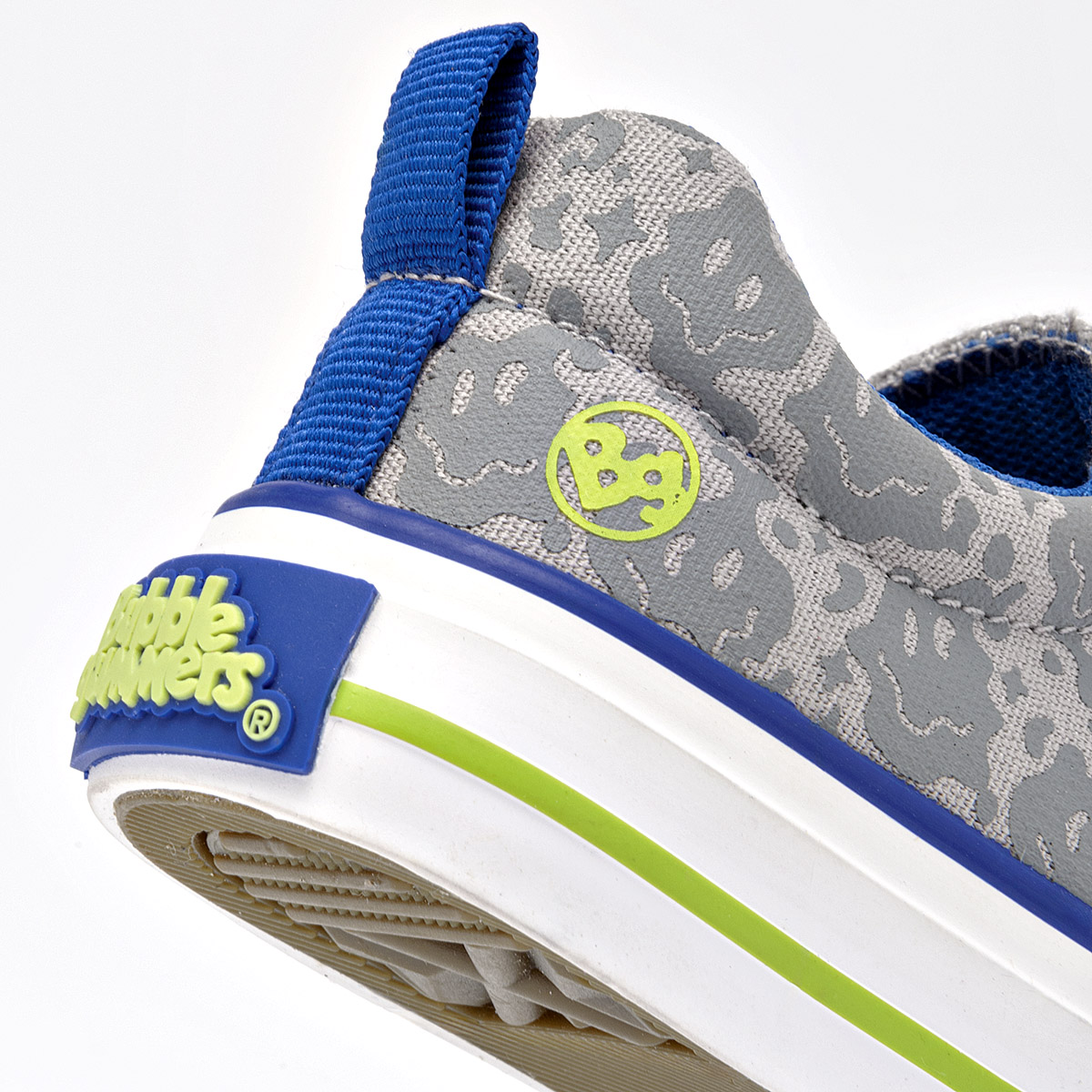 Foto 4 | Bubble Gummers Tenis Urbano Para Niño Gris Azul, Agujeta Elastica