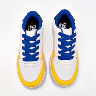 Foto 3 | Licencias Yuyin Tenis Urbano Para Niño Blanco Amarillo Negro