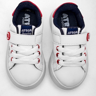 Foto 3 | Atrom Tenis Para Bebé Niño Blanco Rojo