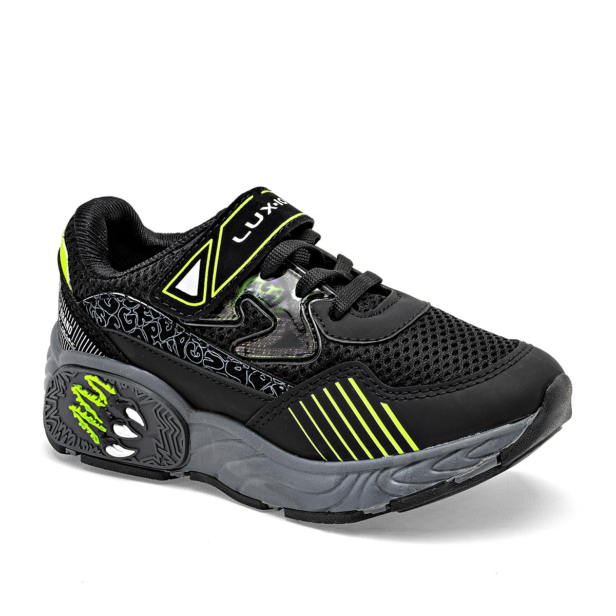 Foto 1 | Lux-10 Tenis Urbano Para Niño Negro Verde