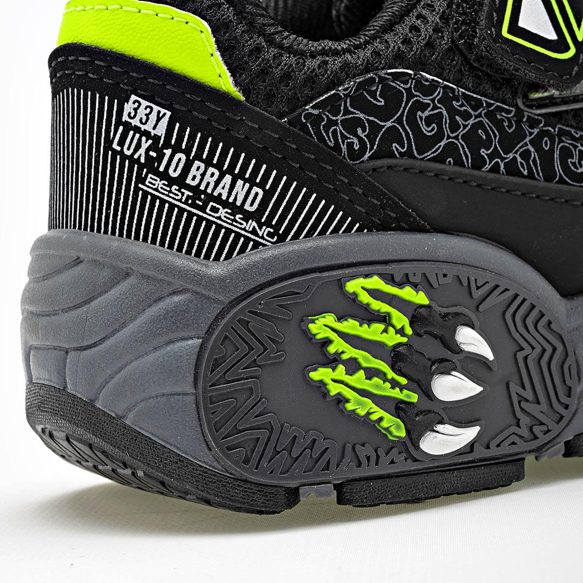 Foto 4 | Lux-10 Tenis Urbano Para Niño Negro Verde