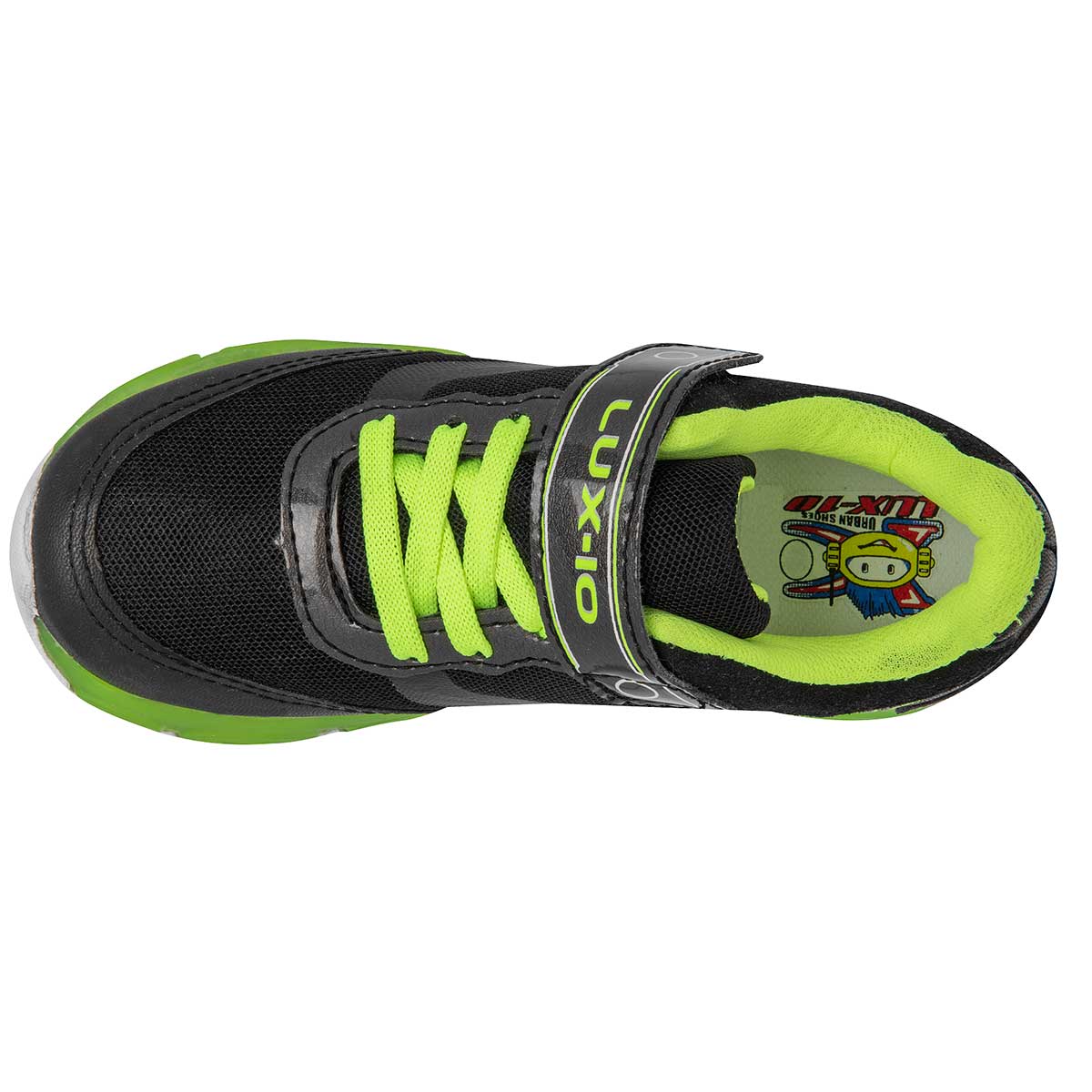 Foto 3 pulgar | Lux-10 Tenis Deportivo Para Niño Negro, Con Luces