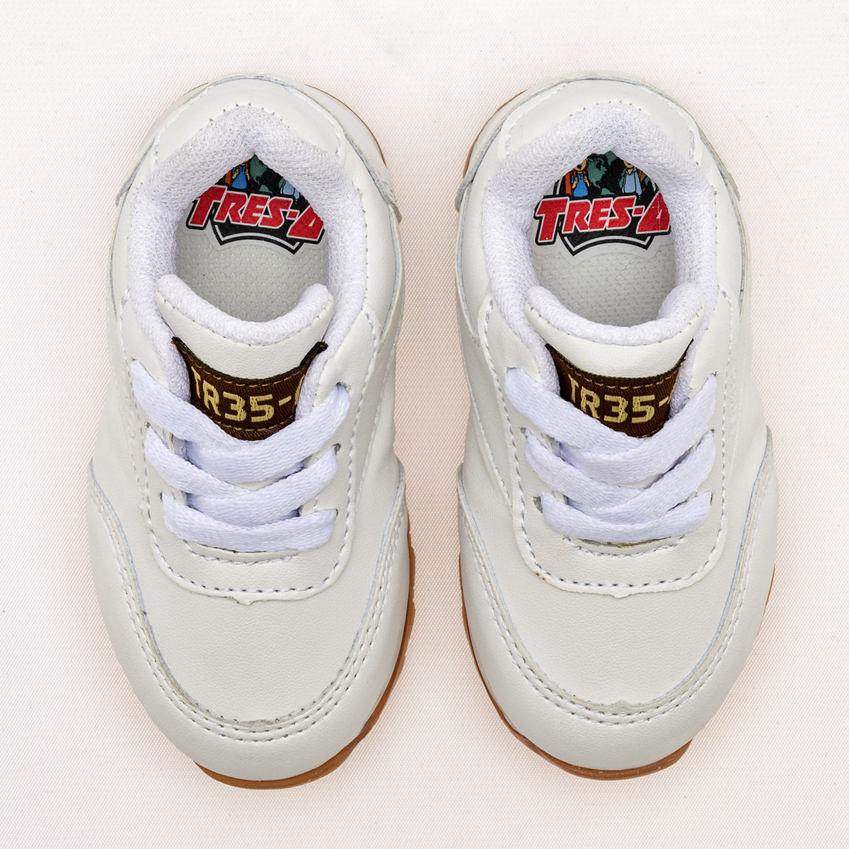Foto 3 | Tenis Urbanos Tres-A Blancos para Niño o Niña