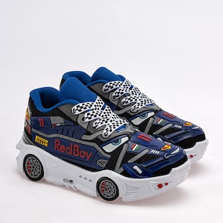 Foto 2 | On Kids Tenis Urbano Para Niño Azul Negro, Con Luces