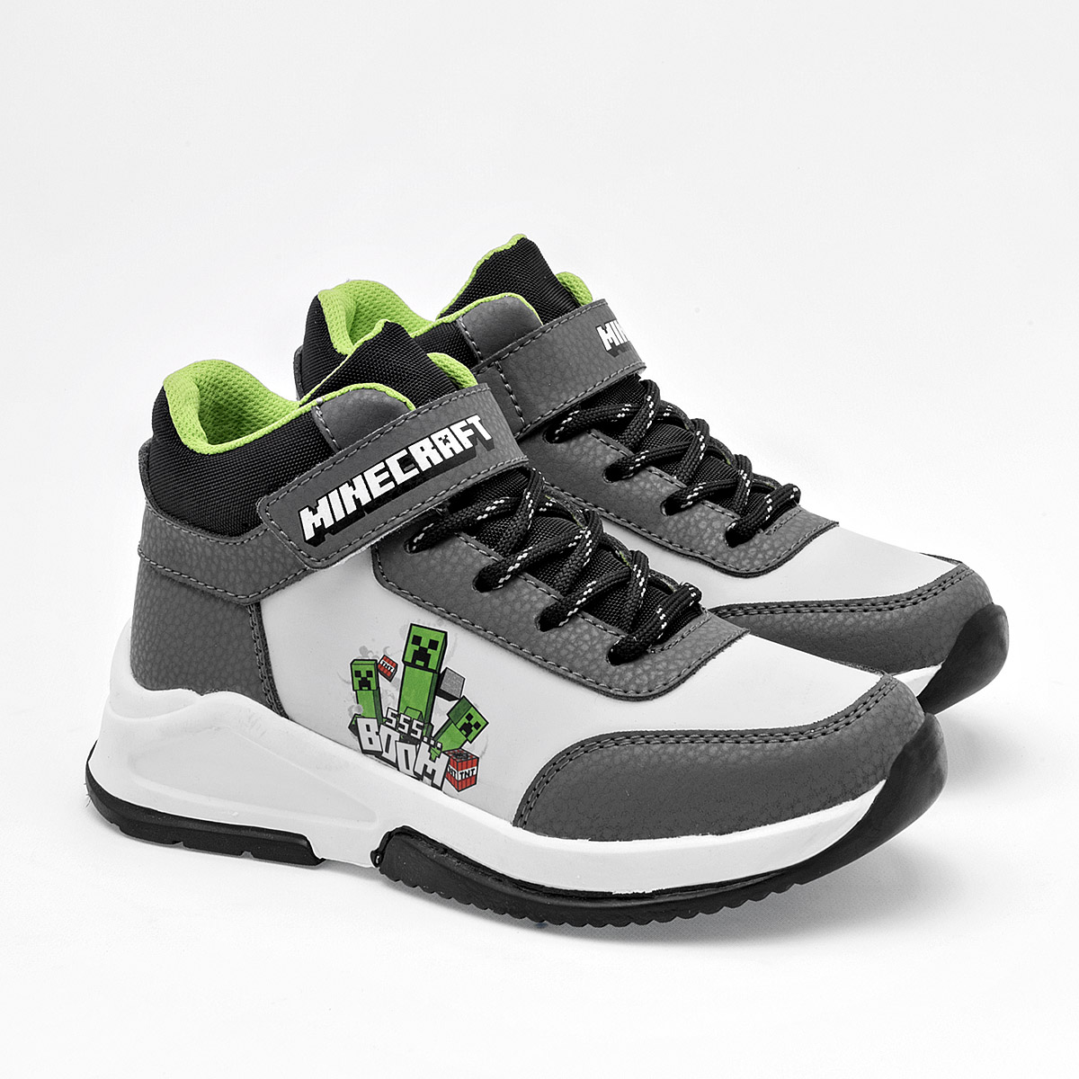 Foto 2 | Licencias Yuyin Tenis Urbano Para Niño Gris Blanco Negro