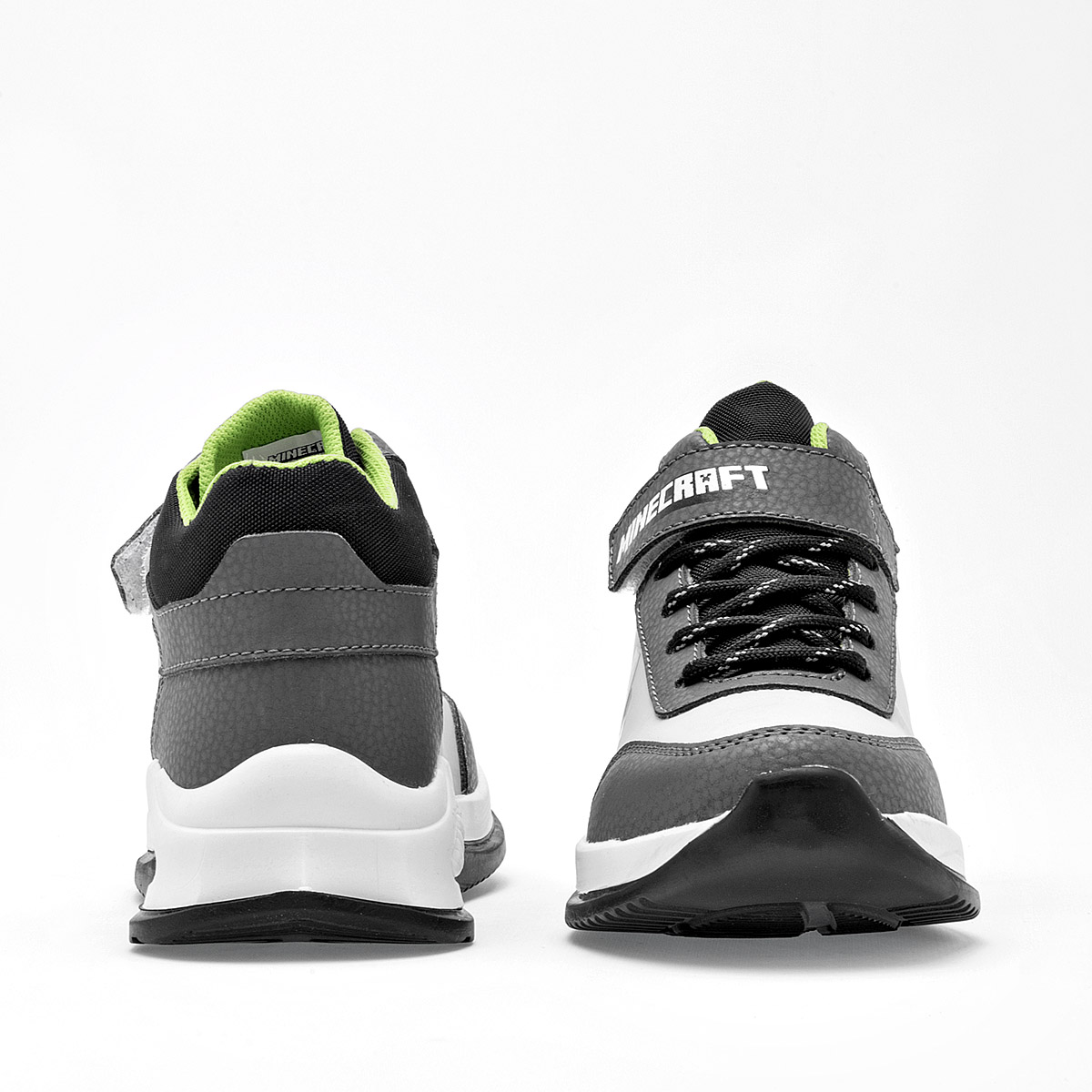 Foto 4 pulgar | Licencias Yuyin Tenis Urbano Para Niño Gris Blanco Negro