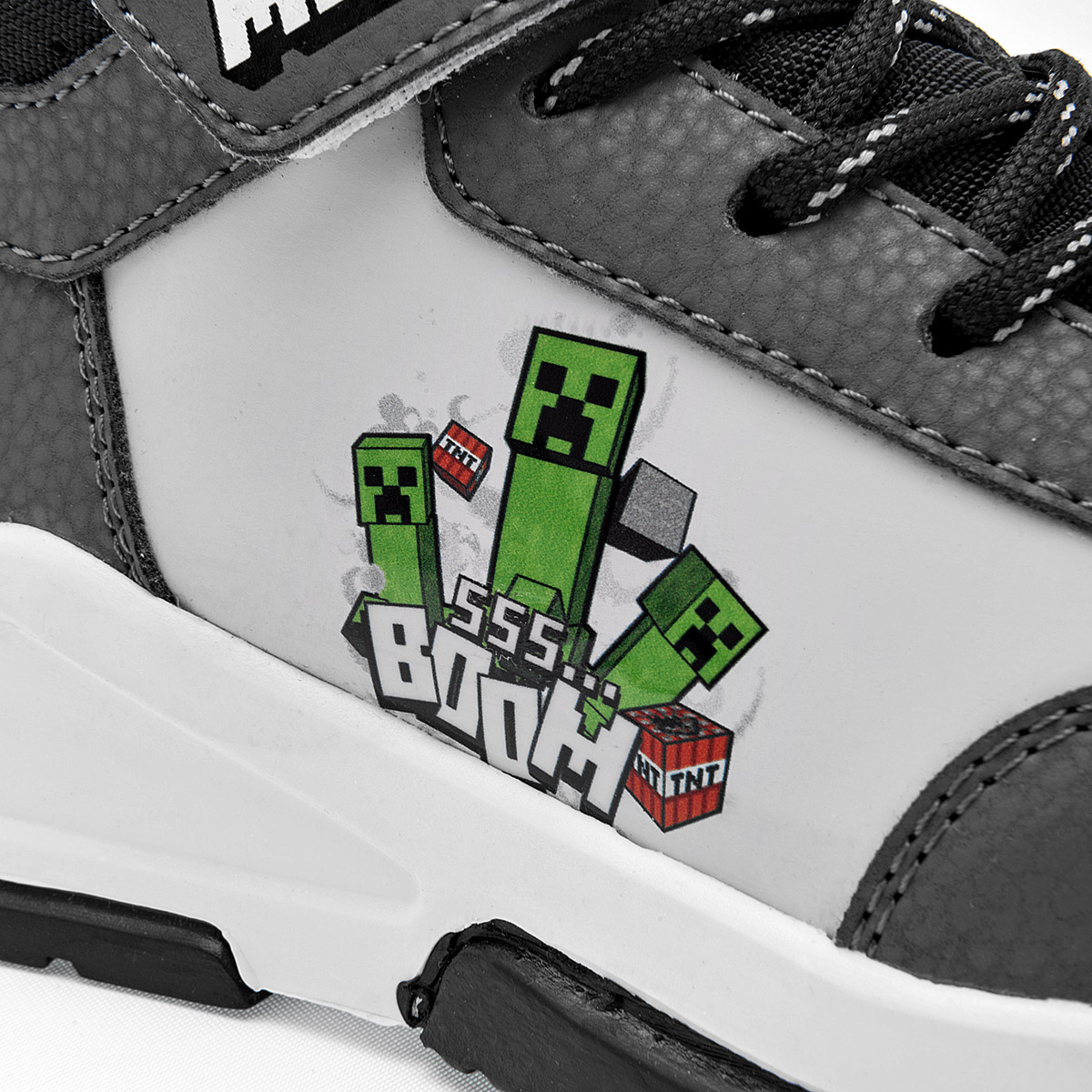 Foto 4 | Licencias Yuyin Tenis Urbano Para Niño Gris Blanco Negro