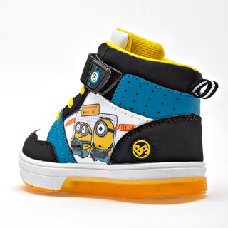 Foto 3 | Bubble Gummers Tenis Urbano Para Niño Blanco Negro Azul, Agujeta Elastica