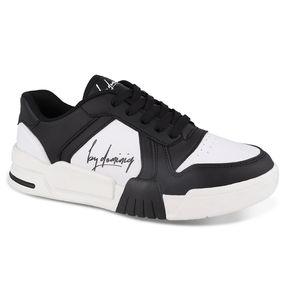 Foto 1 | Tenis Sneaker Dominiq 2471 Color Blanco/negro Para Adolescente