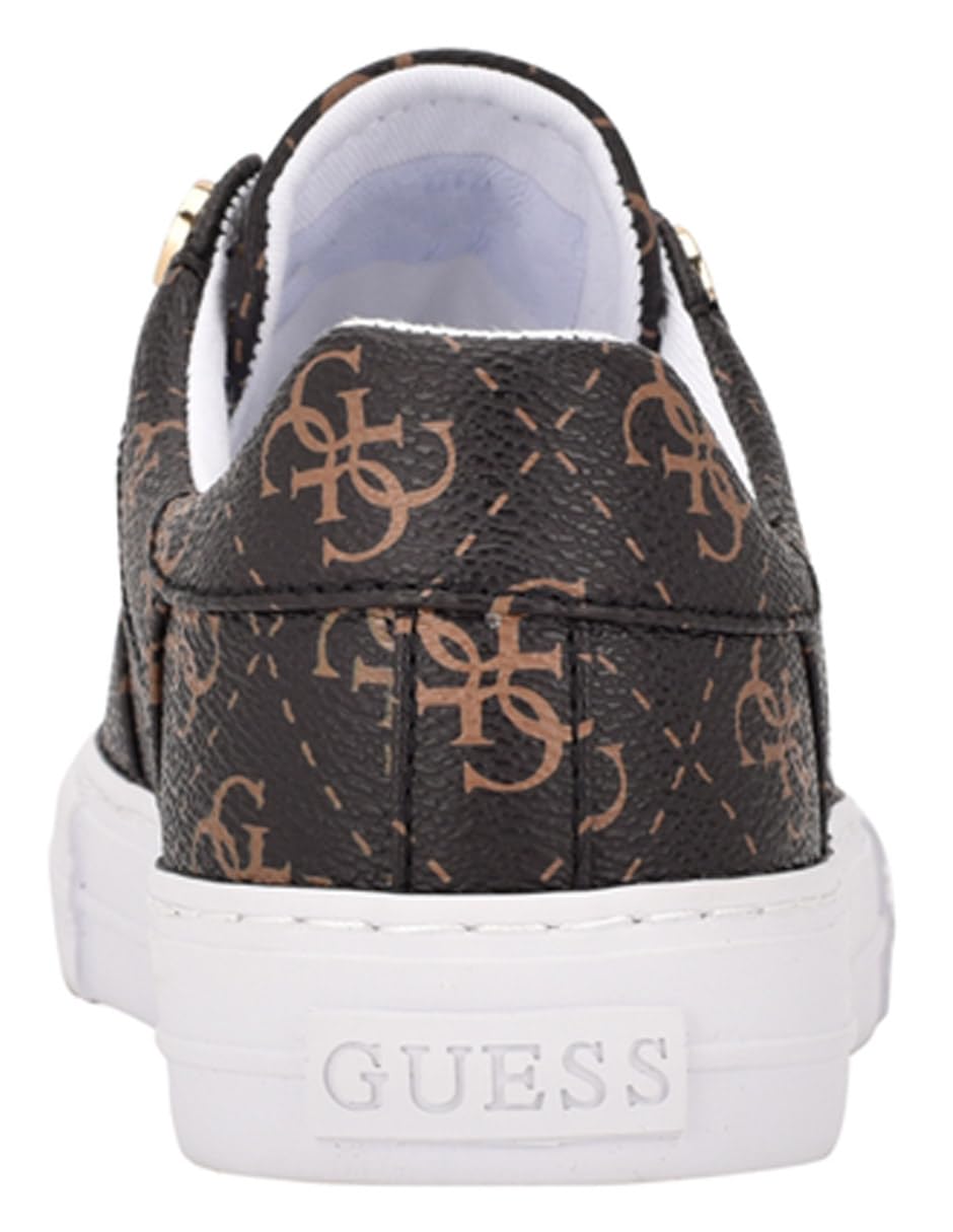Foto 4 pulgar | Tenis Casuales Guess Loven Marrón para Mujer - Venta Internacional