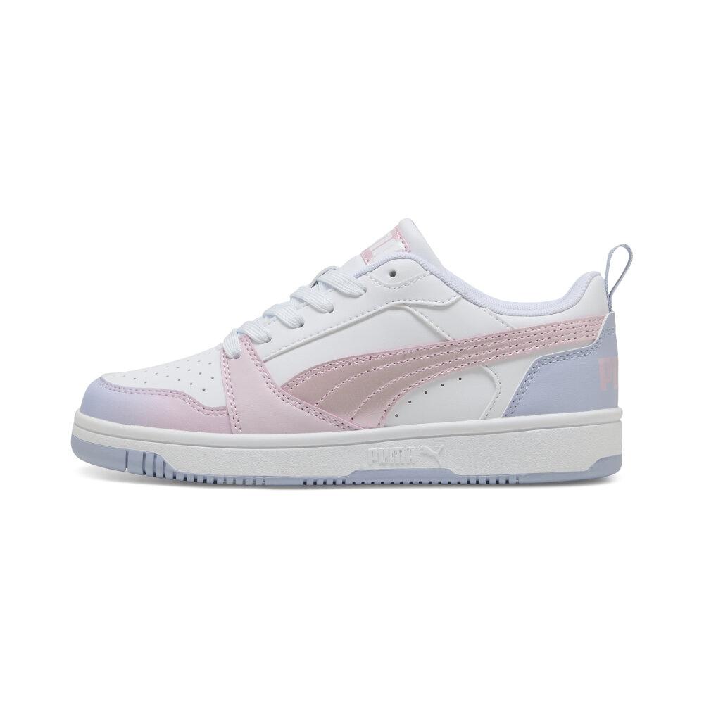 Foto 4 pulgar | Tenis Puma Rebound V6 Lo Blurry Dream Jr Para Niña Rosa