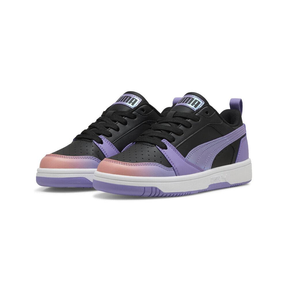 Foto 1 | Tenis Puma Rebound V6 Lo Blurry Dream Jr Para Niña Negro