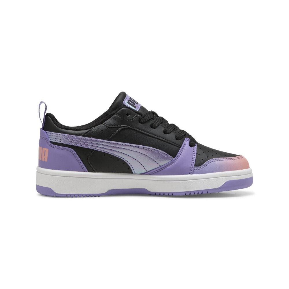 Foto 6 pulgar | Tenis Puma Rebound V6 Lo Blurry Dream Jr Para Niña Negro