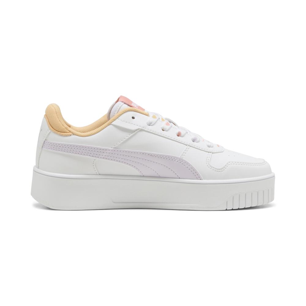 Foto 3 pulgar | Tenis Puma Carina Street Lacely Jr Para Niña Blanco