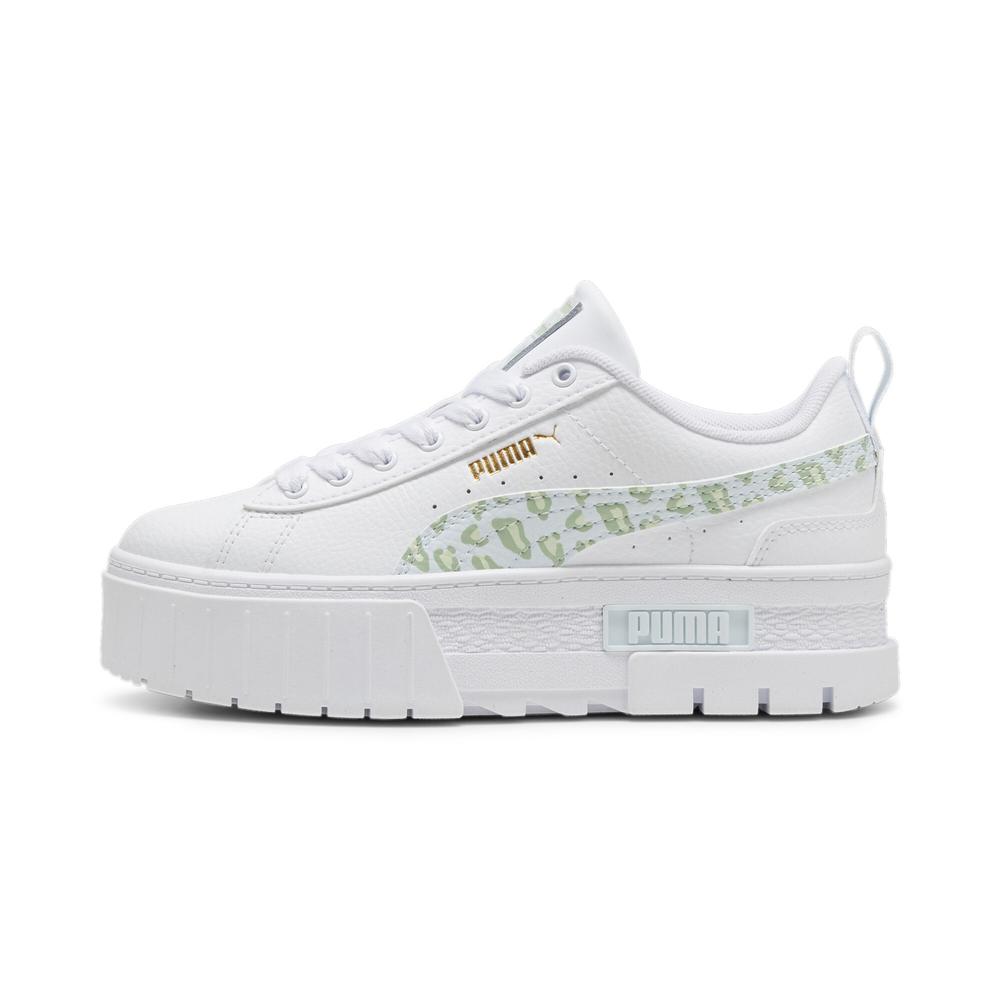 Tenis Puma Mayze Wild Jr Para Niña Blanco