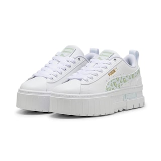 Foto 3 | Tenis Puma Mayze Wild Jr Para Niña Blanco