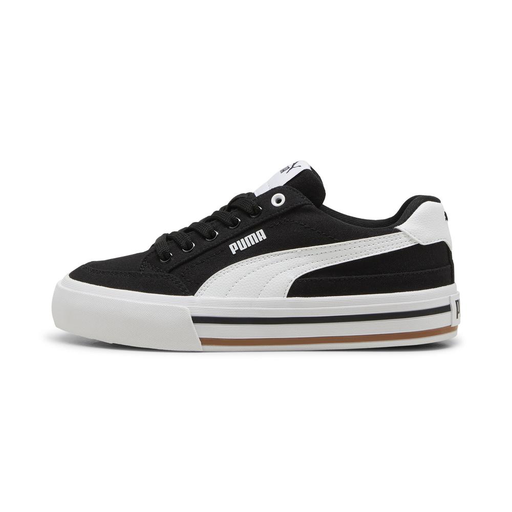 Foto 2 pulgar | Tenis Puma Court Classic Vulc Formstrip Jr Para Niña Negro