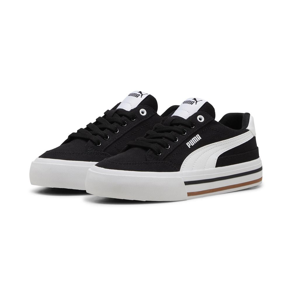 Foto 4 pulgar | Tenis Puma Court Classic Vulc Formstrip Jr Para Niña Negro