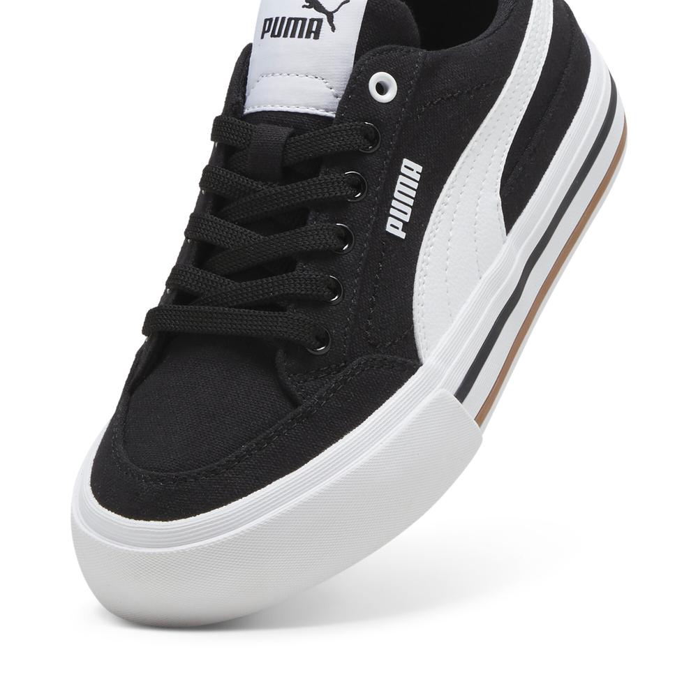 Foto 4 | Tenis Puma Court Classic Vulc Formstrip Jr Para Niña Negro