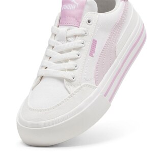 Foto 4 | Tenis Puma Court Classic Vulc Formstrip Jr Para Niña Blanco