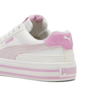 Foto 5 | Tenis Puma Court Classic Vulc Formstrip Jr Para Niña Blanco