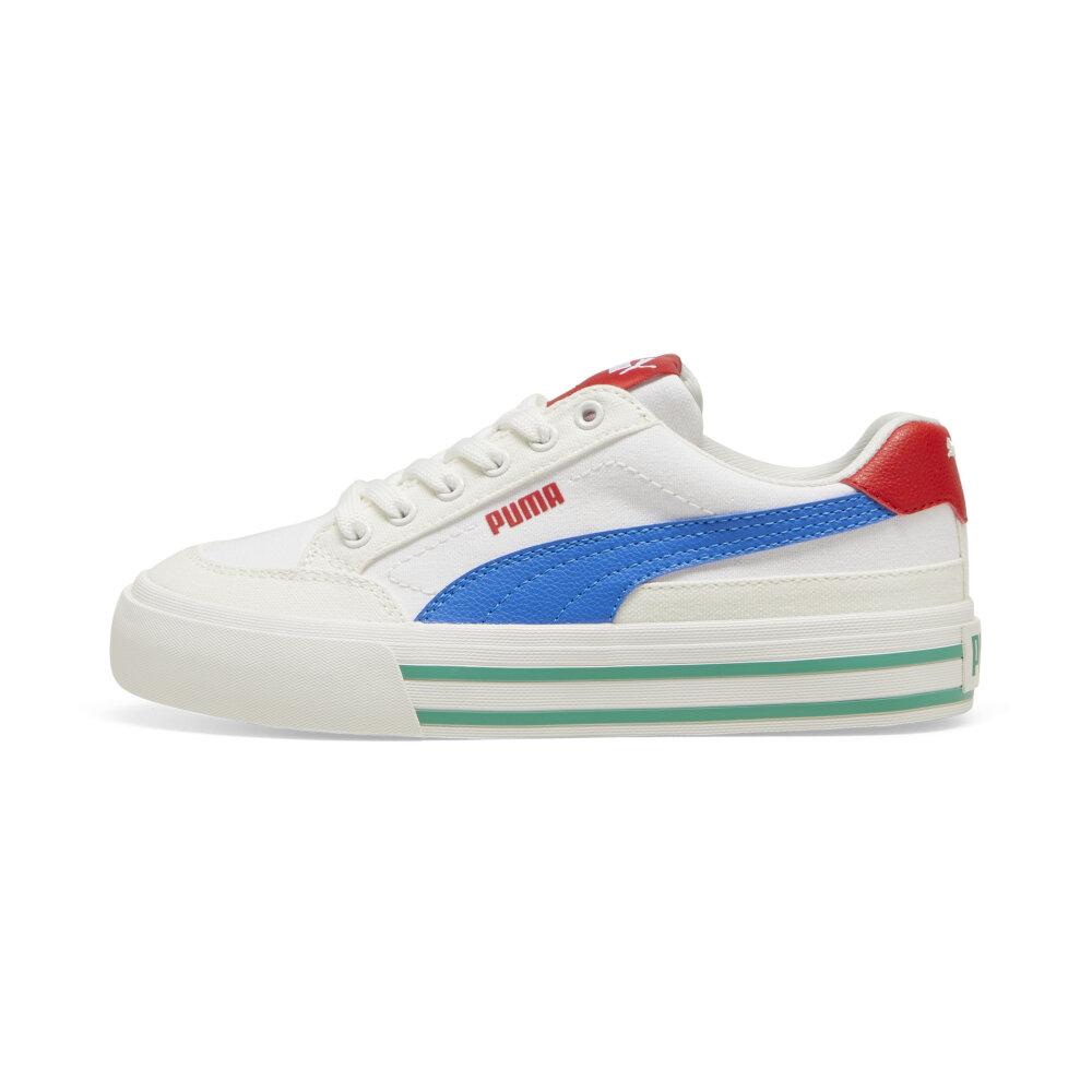 Foto 1 | Tenis Puma Court Classic Vulc Formstrip Jr Para Niña Azul Cielo