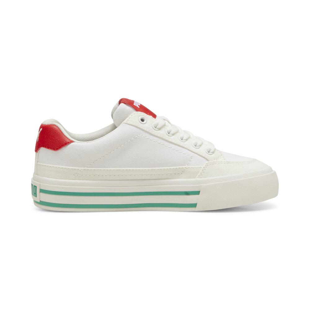 Foto 3 pulgar | Tenis Puma Court Classic Vulc Formstrip Jr Para Niña Azul Cielo
