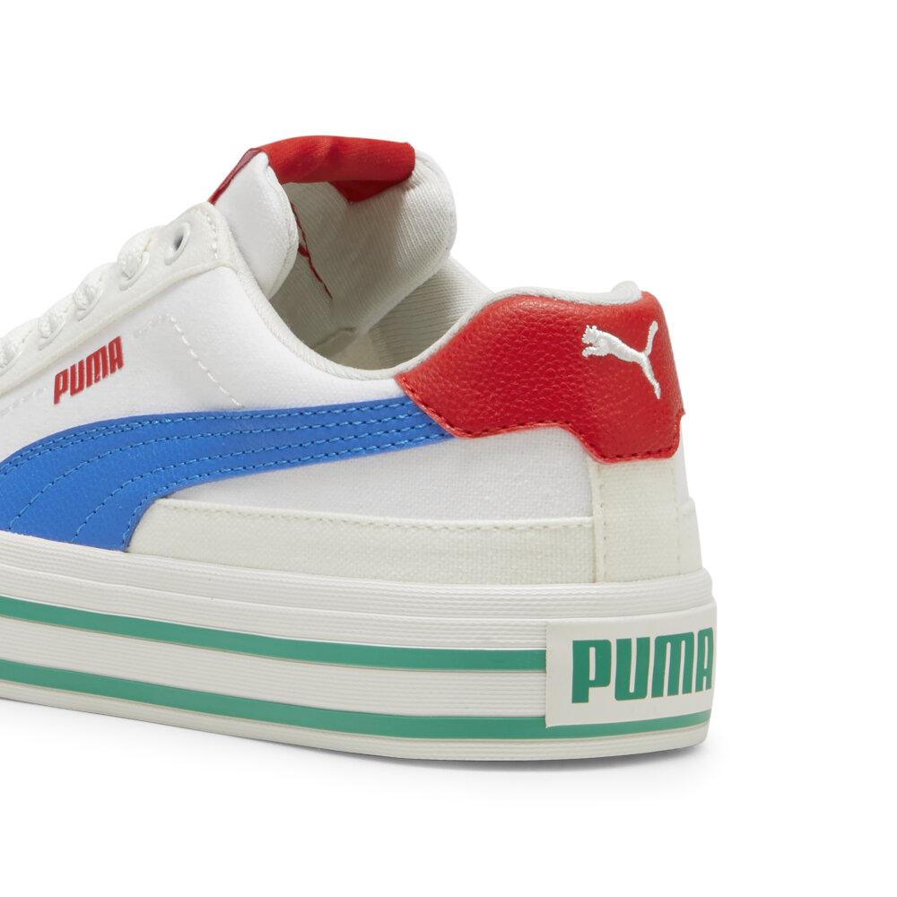 Foto 5 pulgar | Tenis Puma Court Classic Vulc Formstrip Jr Para Niña Azul Cielo