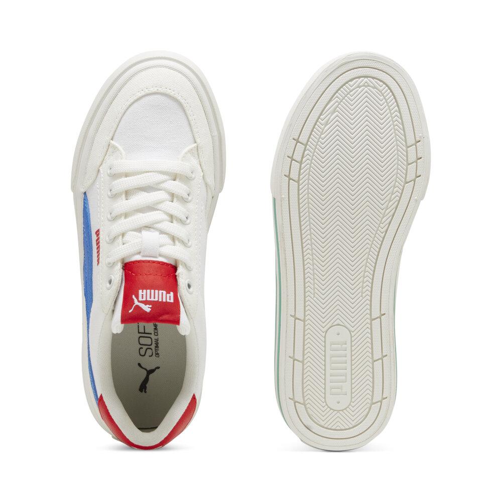 Foto 6 pulgar | Tenis Puma Court Classic Vulc Formstrip Jr Para Niña Azul Cielo