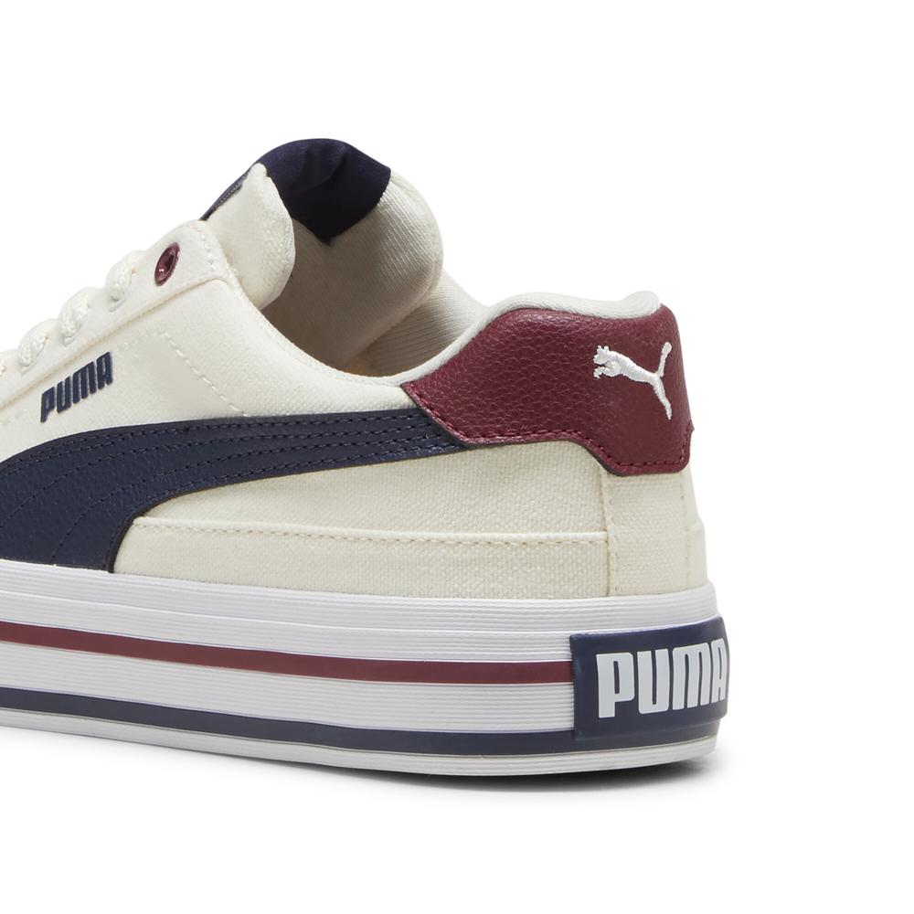 Foto 5 pulgar | Tenis Puma Court Classic Vulc Formstrip Jr Para Niña Beige